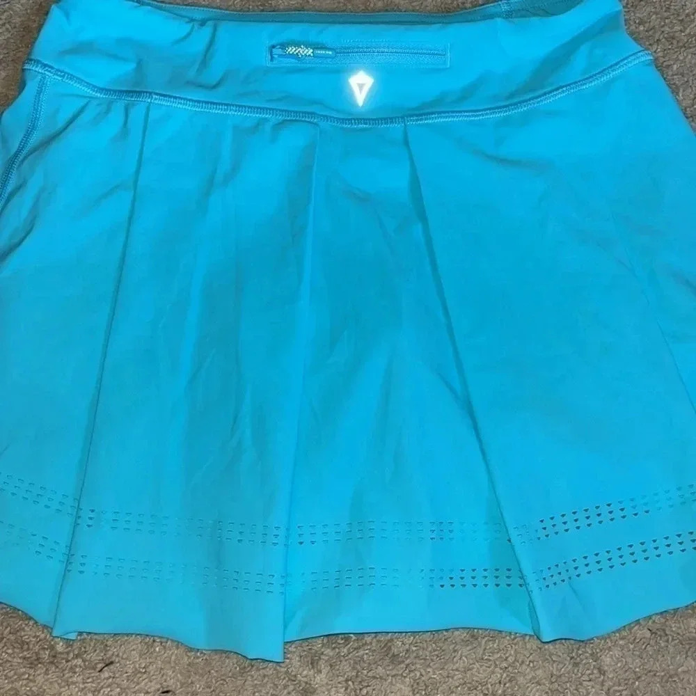 Ivivva girls lined pleated active/tennis skirt, skort size 12 - Picture 5 of 7